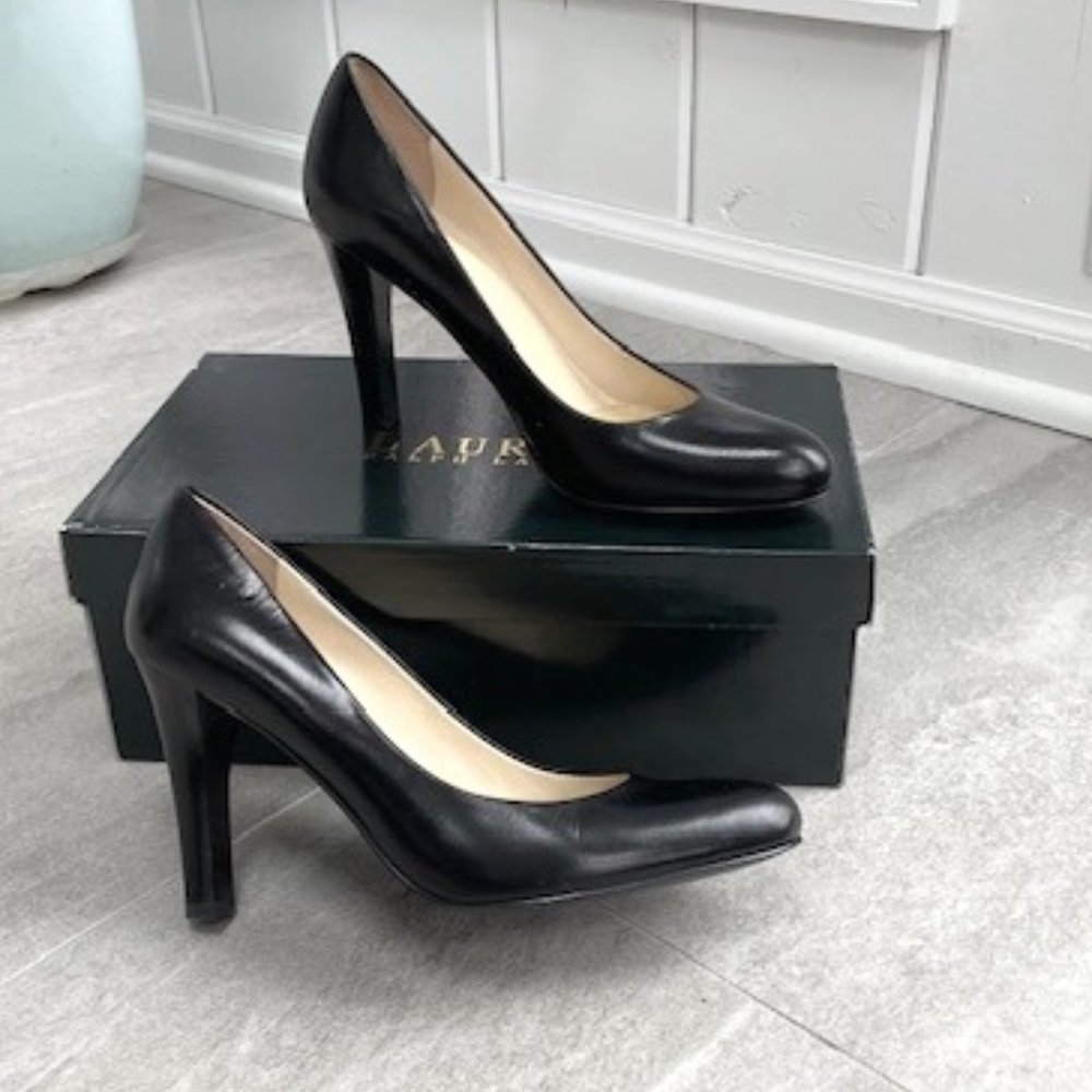 Ralph Lauren Zamora Black Heels